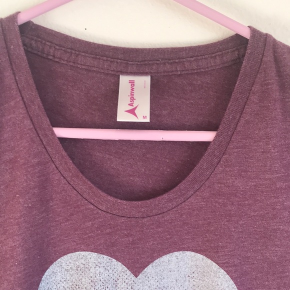 Aspinwall women’s short sleeve shirt with my ❤️ is in MT logo USA made - Picture 3 of 16